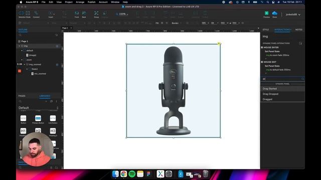 Axure Tutorial - Zoom and drag, change the cursor icon смотреть онлайн