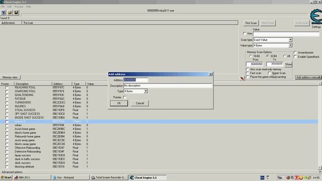 NBA 2k11 pc My player CHEAT ENGINE ADRESSS [HD] смотреть онлайн