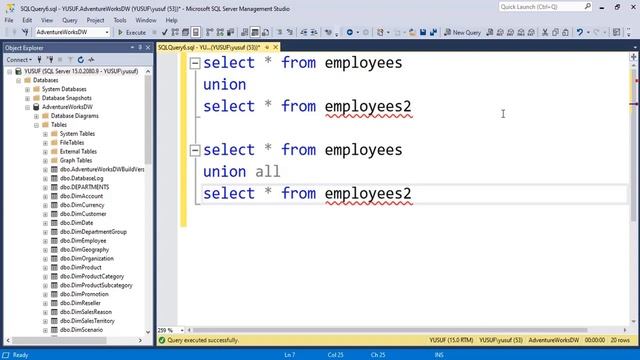 31. Combine Tables Using Union & Union All смотреть онлайн