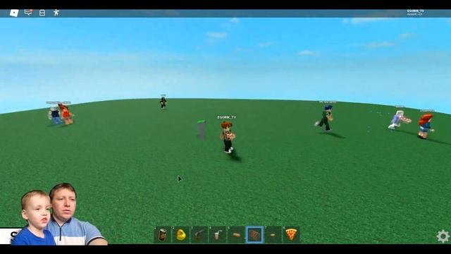 Играем в ROBLOX зеленая кнопка (Don't Press The Button) смотреть онлайн