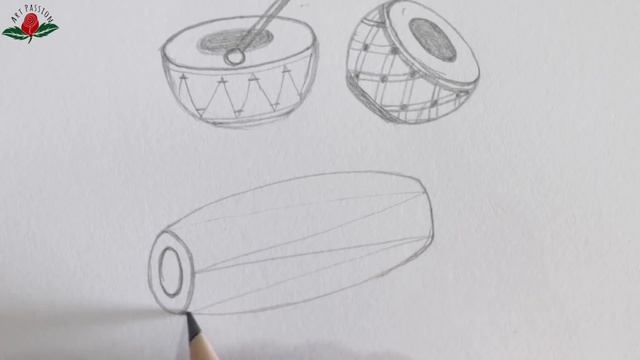 How to draw indian musical instrument dhol, nagada, shahenayi смотреть онлайн