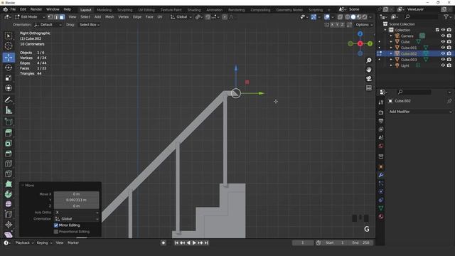 blender 3.4 easy stairs modeling tutorial смотреть онлайн