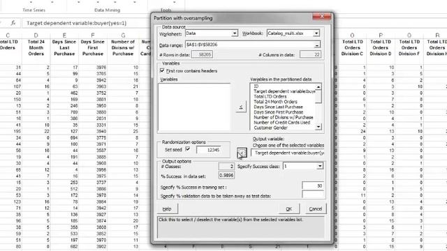Partition Data with Oversampling in XLMiner смотреть онлайн