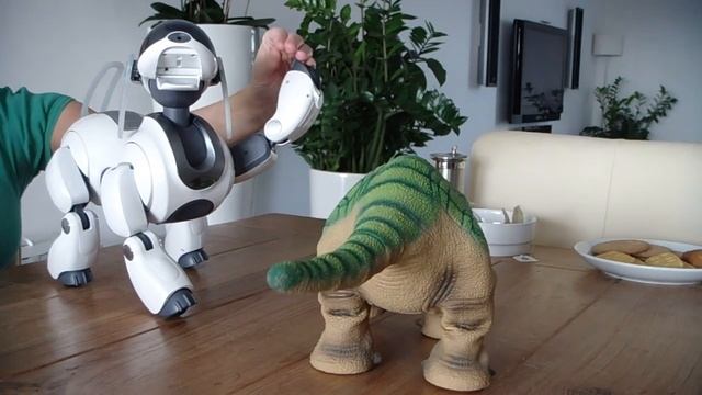 Pleo greets Aibo смотреть онлайн
