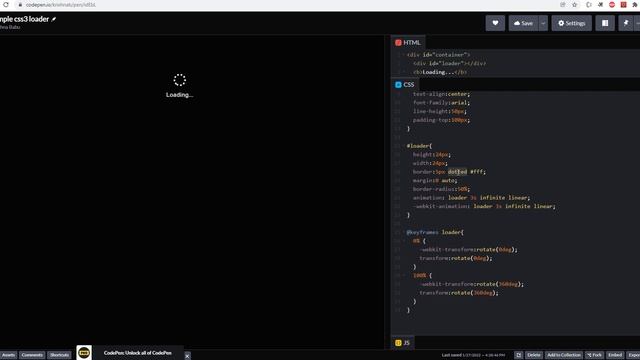 easiest way to create CSS loader | CSS tutorial for beginners смотреть онлайн