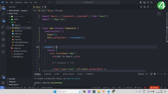 React Tutorial In Hindi #41: React Ref | React JS Tutorial For Beginners To Advanced | React JS смотреть онлайн