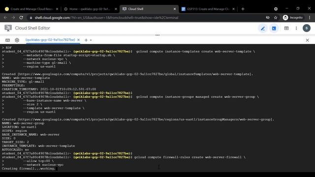 Create and Manage Cloud Resources: Challenge Lab // GSP313 // QWIKLABS // LATEST //GCLOUD //30 DAY. смотреть онлайн