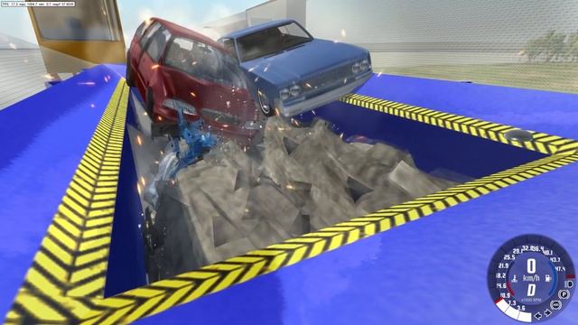 SHREDDER VS 6 CARS ! BEAMNG DRIVE ( BETA VERSION IN DESC. ) смотреть онлайн