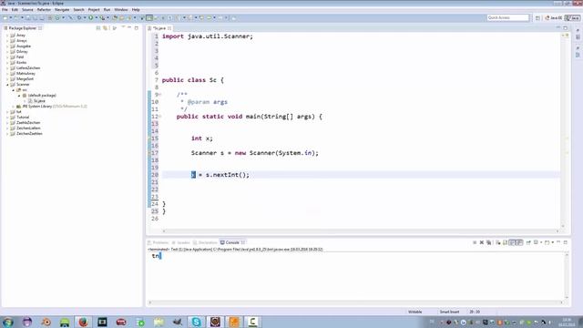 Java Eclipse Scanner Benutzereingabe - Java Tutorial смотреть онлайн