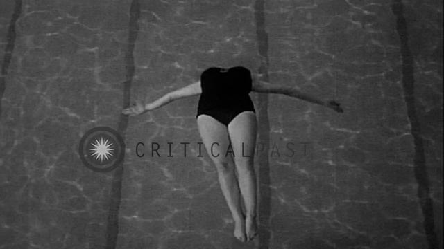 Springboard Divers Marjorie Gestring And Norman Sper Jr. Are Coached By Fred Cady...HD Stock Footag