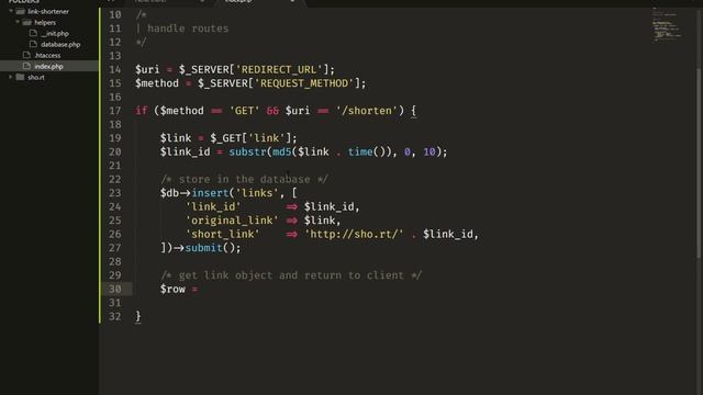 Creating a Link shortener API in PHP смотреть онлайн