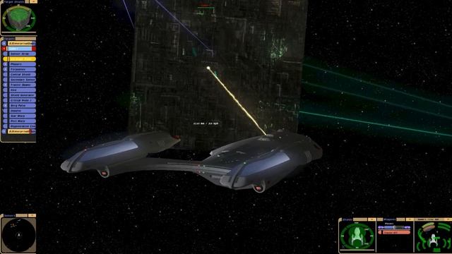 Enterprise G Multi Vector Assault Mode VS Borg Cube Star Trek Bridge Commander Ship Battle смотреть онлайн