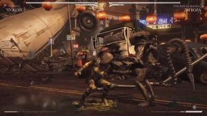 X-Ray-удар и захват в Mortal Kombat X Чужой