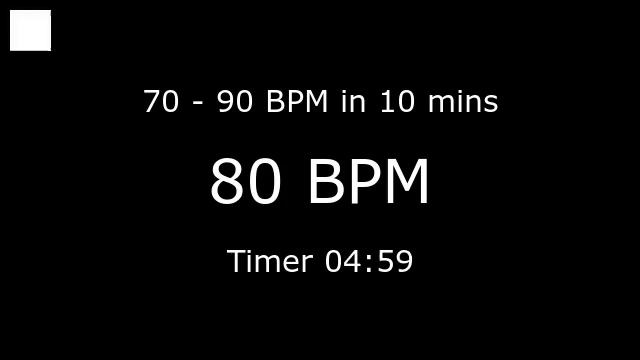 Ramping Metronome 70bpm to 90bpm (see description for more) смотреть онлайн