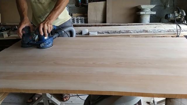 Как сделать обеденный Стол из бука. Making a wooden table смотреть онлайн