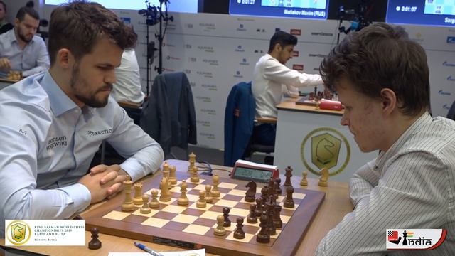 Carlsen's secret weapon against the Grunfeld | Carlsen vs Artemiev | World Blitz 2019 смотреть онлайн