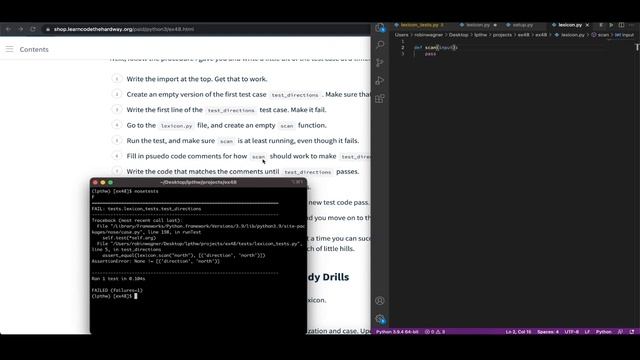 Learn Python 3 The Hard Way Exercise 48 Advanced User Input смотреть онлайн