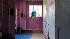 детская воздушная гимнастика на кольце дебют в небофест
