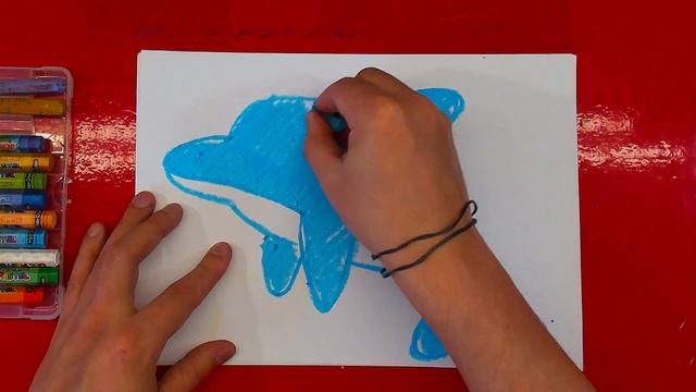 Как нарисовать ДЕЛЬФИНА урок рисования для детей смотреть онлайн