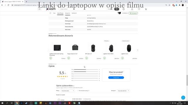 Polecane laptopy DLA GRACZY - sierpień/wrzesień 2020r. смотреть онлайн