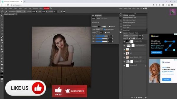 Photopea (Online Photoshop) Realistic HD Quality Photo Editing - Background Change Step by Step
