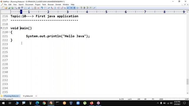 CORE JAVA (8 Weekends Batch) tutorials || by Mr. Prakash Babu On 09-05-2021 @6PM IST смотреть онлайн
