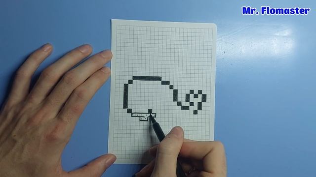 Как Рисовать Кита ? - Рисунки по клеточкам / How to Draw a Whale ? - Pixel art смотреть онлайн