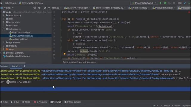Mastering Python for Networking and Security - Second Edition | 2. System Programming Packages смотреть онлайн