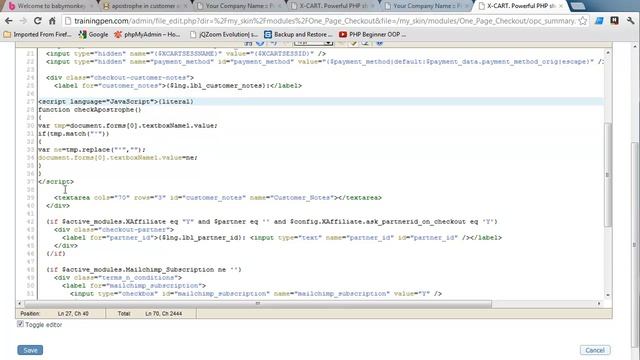 Xcart tutorial Javascript input sanitization смотреть онлайн