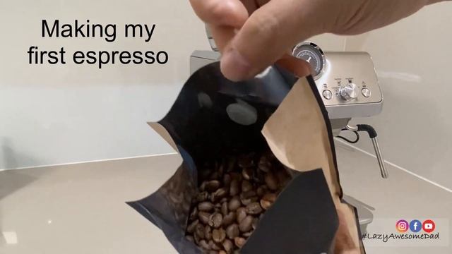 Making my first espresso - cold brew - latte with DeLonghi La Specialista Arte Evo coffee machine смотреть онлайн
