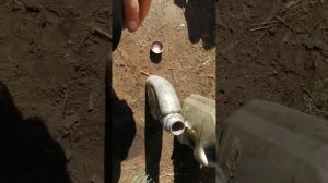 разводим бензин с маслом для мотокосы Huter. 1 к 40.