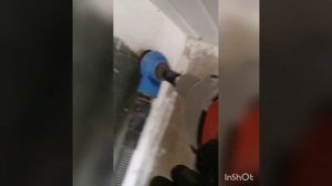 Сверлим  бетонную стену коронкой! #коронка #кондиционер #сервисвдом