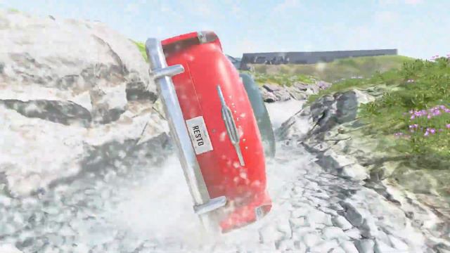 Cars vs Fast Flowing River - BeamNG.Drive #beamng.drive смотреть онлайн