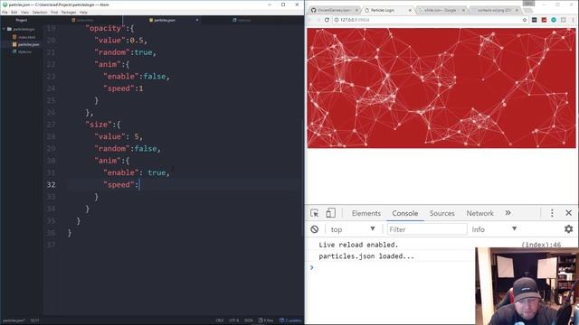 Create Particle Effects With Particles.js смотреть онлайн