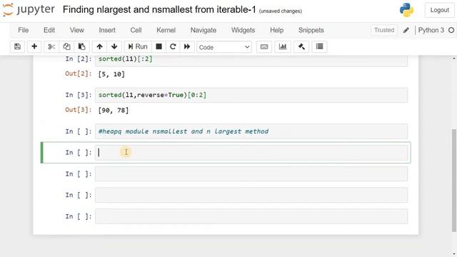 Finding nlargest and nsmallest from Iterable смотреть онлайн