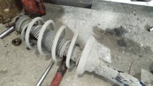Skoda octavia замена передних амортизаторов..mp4