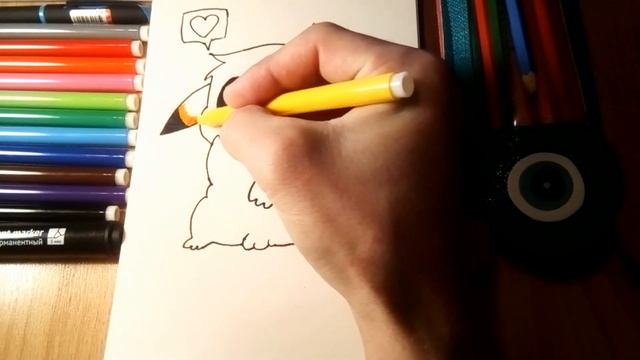simple drawing / простые рисунки #5 Рисуем пика чу , вместе с вами смотреть онлайн