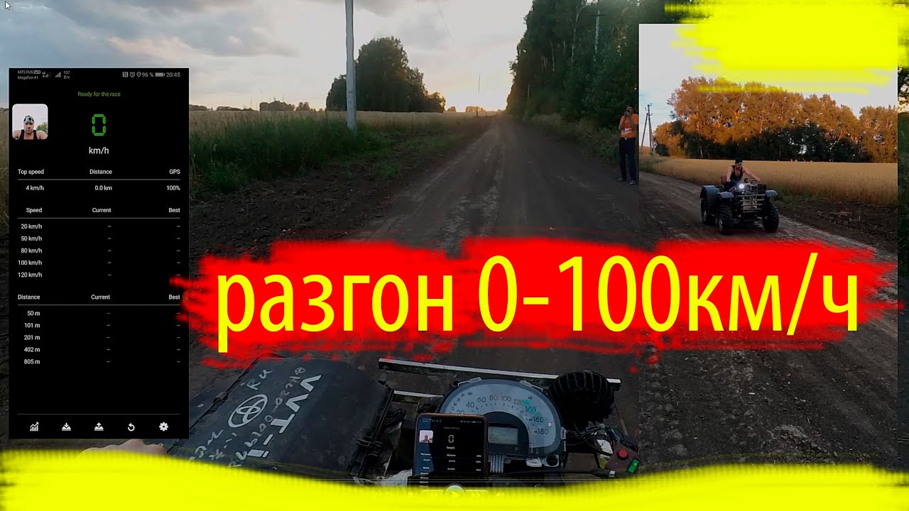 Самодельный #квадроцикл \\ разгон 0-100км смотреть онлайн