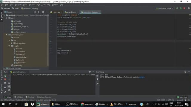 LAB 1 : Computer graphics in python using graphics.py смотреть онлайн