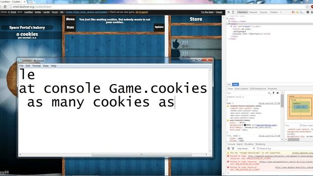 How to get Infinite Cookies In Cookie Clicker!! смотреть онлайн