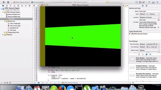 SFML Ray Casting Engine with Simple Colored Walls смотреть онлайн