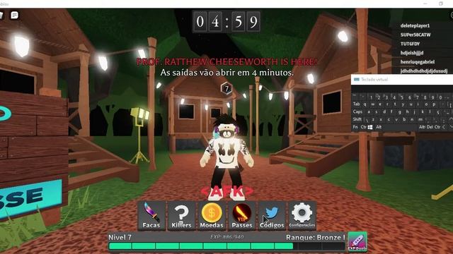 Sobreviva o Assassino! Codes Survive the Killer 2020 update game saw knife смотреть онлайн