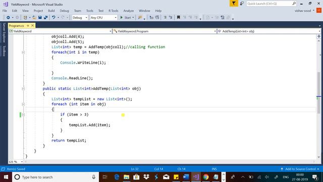 Yield Keyword in C# смотреть онлайн