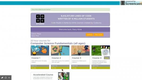 How to Login with Code org's Hour of Code