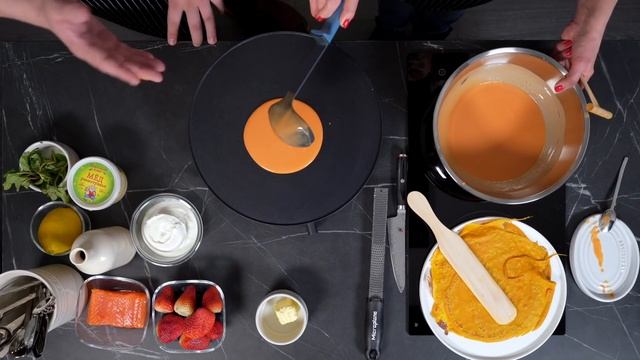 Как приготовить блины на морковном соке? Блинница Caso знает ответ! / Рецепт вкусных блинов смотреть онлайн