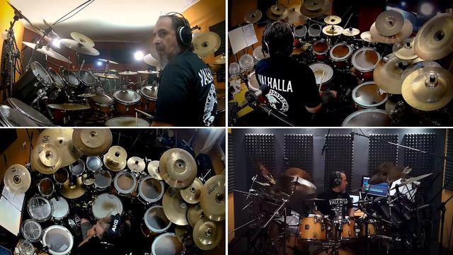 DRUM COVER ! Manowar gates of (valhalla drums only by stamatis kekes) смотреть онлайн