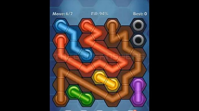 Pipe Lines Hexa Amateur Level 71-80 Solution смотреть онлайн