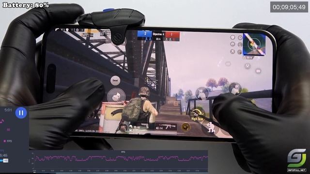 iPhone 14 Pro Max PUBG Max Setting with FPS Meter смотреть онлайн