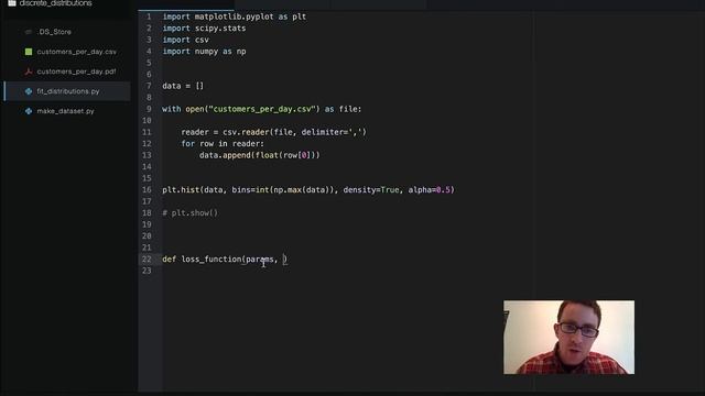 Fitting Discrete Distributions to Data With SciPy (Python) смотреть онлайн