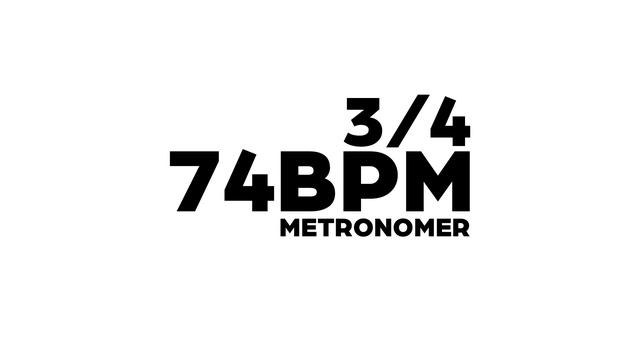 74 BPM Metronome 3/4 смотреть онлайн